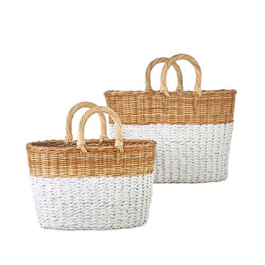 Two-tone Handled Basket - Large
