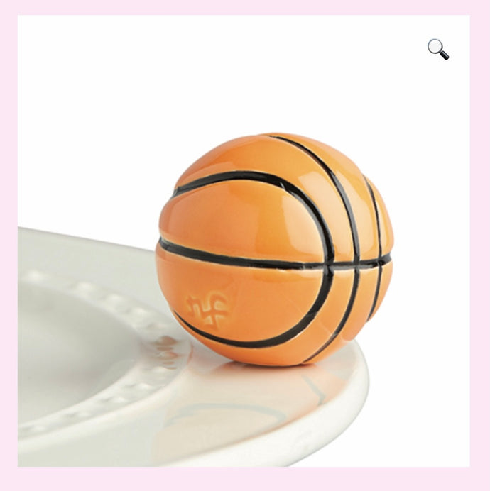 Nora Fleming Mini -A233 - Hoop, there it is basketball