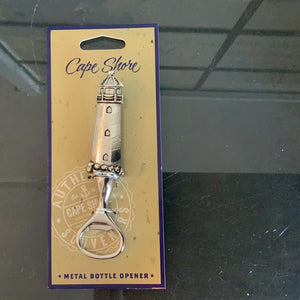 Metal bottle opener