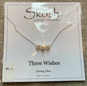 Three Pearl Wishes 16”+1”