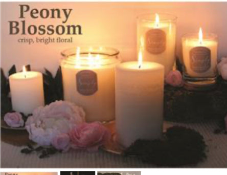 Peony Blossom Cozy Home Jar Candle 9.75 oz.