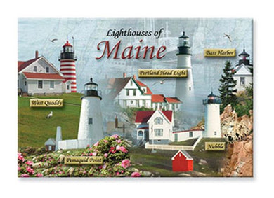 Lighthouses of Maine Magnet