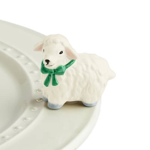 Nora Fleming Mini-white lamb (A195)