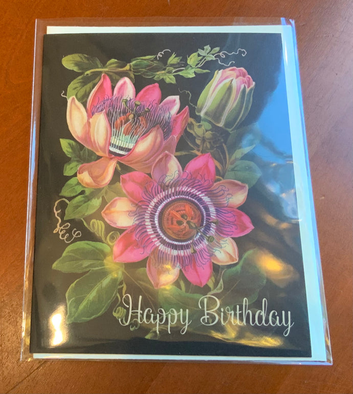 Happy Birthday passionflower (small)
