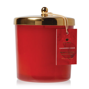 Thymes- Simmered Cider Harvest Red Candle