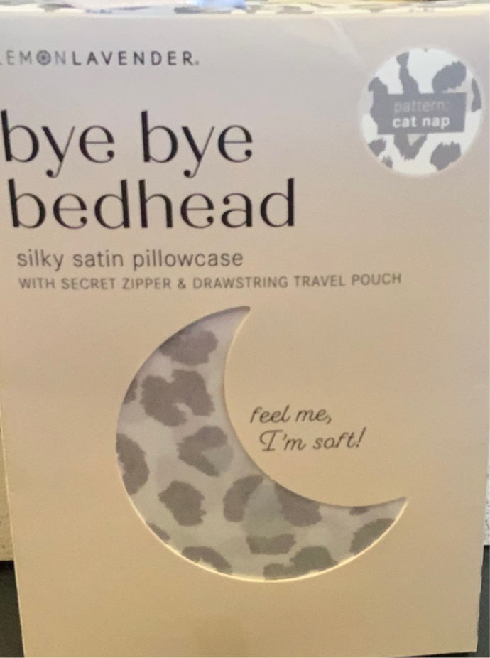 Bye Bye Bedhead - Silky Satin Pillowcase Catnap Pattern