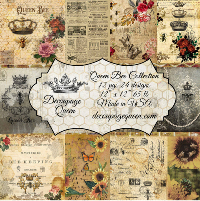 Decoupage Queen - Queen Bee Collection Scrapbook Set