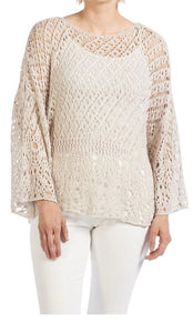 Coco and Carmen Open Weave Sweater