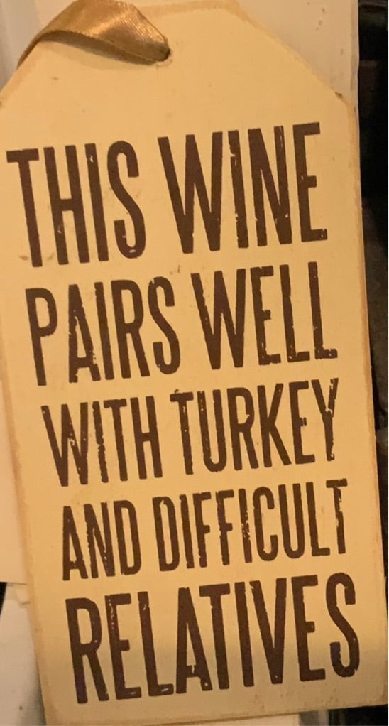 Thanksgiving Wine Bottle Tag