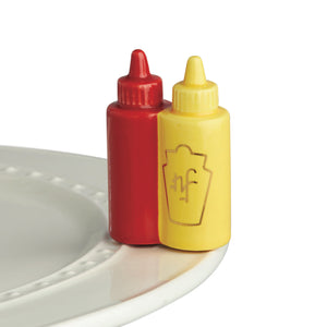 Nora Fleming Mini-Main Squeeze ketchup/mustard (A230)