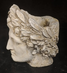Greek Head with Leaves Pot Head