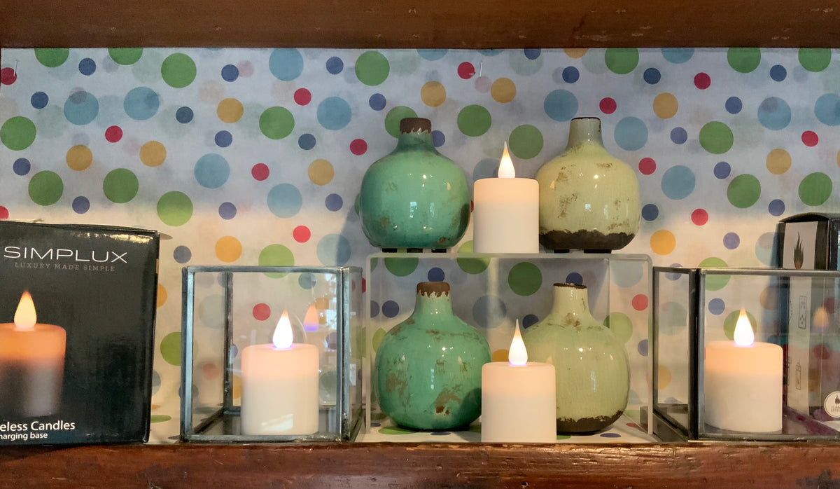 Simplux LED Flameless Candles Set of 4 Signature Finishes